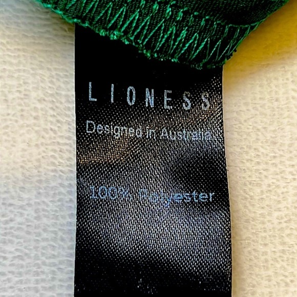 Walk the Line Emerald Green Slip Dress- LIONESS- Size  L NWOT - Picture 8 of 15